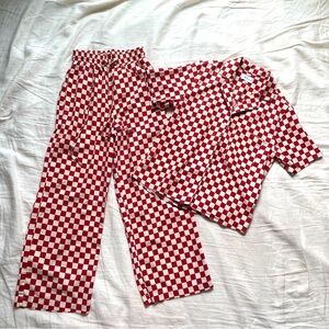 WRAY Long Lounge Set in Spice Check - XXS